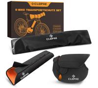 CLOPAE 3-Piece E-Bike Transport Protection Set, Handlebar Protective Cover, Battery Protective Cover, Motor Protective Cover, E Bike Protective Cover Protection Against Wet, Dust and Dirt