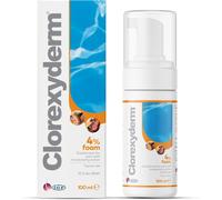Clorexyderm 4% Antibacterial Antifungal Foam for Dogs & Cats - 100ml Bottle