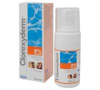 Clorexyderm 4% Antibacterial/fungal FOAM for Dogs & Cats 100ml Sent Via Royal M