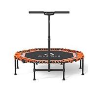 CLORIS 48in Folding Trampoline - Max Load 450lbs Mini Rebounder Fitness Trampoline with Adjustable Foam Handle, with safty Padded Cover Best Gift (48'' Orange)