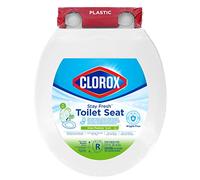 Clorox 59213 Fresh-Scented Easy-Off Plastic Toilet Seat for Stylish Bathroom Décor, White