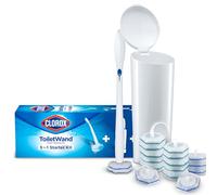 Clorox ToiletWand Disposable Toilet Cleaning System - ToiletWand, Storage Caddy and 16 Disinfecting ToiletWand Refill Heads (Package May Vary)