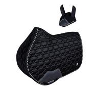 Close Contact Diamond Cut / Horse Pad / Horse Saddle Pad (Black, Full)