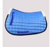 Close Contact English Saddle Pad - Non-Slip Shock Absorbing Horse Riding Pad with Moisture-Wicking Design for Western and Dressage(blue)