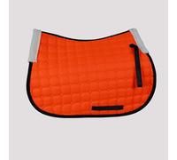 Close Contact English Saddle Pad - Non-Slip Shock Absorbing Horse Riding Pad with Moisture-Wicking Design for Western and Dressage(orange)
