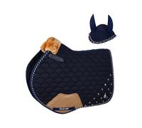Close Contact Jewel Umbrella Style Saddle Pad / Horse Cloth (Black, Full)