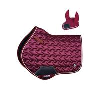 Close Contact Ninja Star Saddle Pad / All Purpose Saddle Pad Matchy Set (Maroon, Cob/Pony)