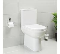 Close Coupled Closed Back Toilet with Soft Close Seat - Addison