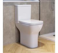Close Coupled Rimless Open Back Comfort Height Toilet with Soft Close Seat - Austin