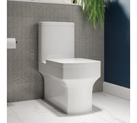 Close Coupled Rimless Toilet with Soft Close Seat - Ashford