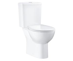 Close Coupled Rimless Toilet with Soft Close Seat - Grohe Bau Closed Back