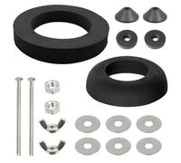Close Coupled Toilet Cistern Kit 1 Pair Toilet Cistern Seal,Toilet Repair Replacement Kit,Stainless Steel,M6 Bolts Through 2-Inch,3-Inch Sealing Rings,Suitable for Repairing Toilet Tanks