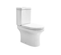 Close Coupled Toilet Rimless Modern Bathroom WC Short Projection with Soft Close Seat