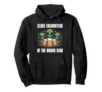 Close Encounters Of The Drunk Kind Funny Alien Pullover Hoodie