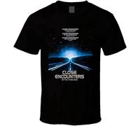 Close Encounters of The Third Kind Movie T-Shirt Black Unisex Men Tees Size 3XL