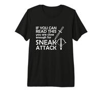 Close Enough for Sneak Attack Thief Dagger RPG Tabletop D20 Premium T-Shirt