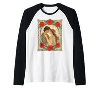 Close Enough to Feel Forever Art Nouveau Illustration Raglan Baseball Tee