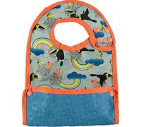 Close Pop-in 6Plus Months Old Baby Dribble Bibs Unisex Waterproof Stain Resistant Simply Wiped with Crumb Catcher Toucan Print