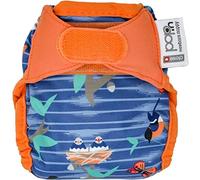 Close Pop-in Premium Bamboo Newborn Cloth Nappy - Soft Absorbent Reusable with Twilight Garden Print and Secure Aplix Fastener