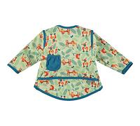 Close Pop-in Toddler Long Sleeve Bib with Front Pocket from 18 to 36 months old | Machine washable at 40 degrees | Stage 4 Orangutan Print