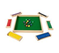 Close the Box, 11.81x1.02 Inch Wooden Dice Game for Dating and Evening, Interactive Educational Game for Teens and Adults - Camping, Classroom, Team Building and Family Holiday