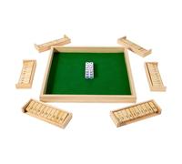 Close The Box Game - 30x30x2.5cm, Wooden Dice Board, Table Number Game | Interactive Educational Activity Encouraging Strategic Thinking Social Engagement, Camping Trips