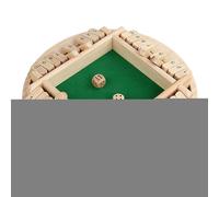 Close The Box Game - Wooden Dice Game Strategy Board, Portable Amusing Number Games, Skill Building Tabletop Entertainment, Durable Compact Playset | Engaging Games For Classroom Family Events