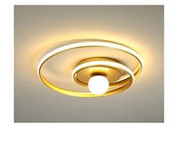 Close To Ceiling Lights, Ceiling light Black Gold Ceiling Lights With Remote Dimmable for Living Room Foyer Bedroom Kitchen Apartment Led Metal Hanging Lamp