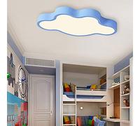 Close To Ceiling Lights, Classic LED Ceiling Light Promise Dimming Colorful Lampshade Ceiling Lamp Fixture Minimalist Flush Mount Ceiling Lighting Energy-Saving Cloud-Shaped Flat Panel