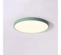 Close To Ceiling Lights, LED Flush Mount Nordic Minimalist Round Interior Ceiling Light Fixture Three Light Colors Adjustable Ceiling Lamp The Thickness of The Iron Frame is 1.9 Inches for Office Bal