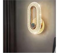Close to Ceiling Lights Modern Crystal Wall Lights Indoor Lighting Oval LED Wall Lamp Home Decor for Kitchen, Bedroom, Living Room, Creative Wall Sconce Fixture
