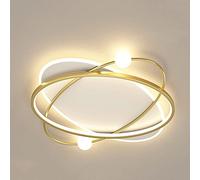 Close To Ceiling Lights, Nordic Creative Ultra-Thin LED Flush Mount Ceiling Light Household Home Decoration 46W Ceiling Lamp 3000K/6000K/4500K Adjustable Ceiling Lighting Fixture,