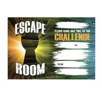 Close to the Bone 18 Kids Childrens/Adults Birthday Party Invitations ESCAPE ROOM Girls or Boys Pack of 18 including Envelopes A6 size 15cm x 10.5 cm #109