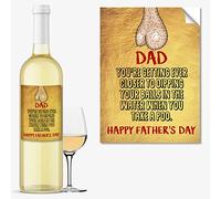 Close to the Bone FATHERS DAY WINE BOTTLE LABEL OCCASION GIFT Funny Cool Best Idea For DAD #1040