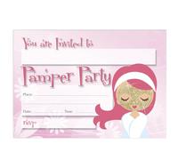 Close to the Bone Pack of 18 Girls Pamper Party Invitations with White Envelopes Luxury Spa Party Birthday Invites Kids Sleepover Beauty Party including Envelopes A6 Size 15cm x 10.5cm #22