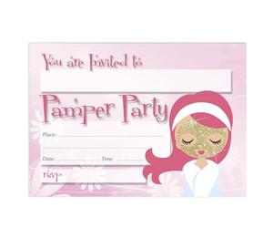 Close to the Bone Pack of 18 Girls Pamper Party Invitations with White Envelopes Luxury Spa Party Birthday Invites Kids Sleepover Beauty Party including Envelopes A6 Size 15cm x 10.5cm #22