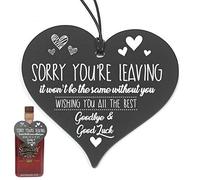Close to the Bone Sorry You're Leaving Work Office New Job Colleague Gift Hanging Heart Birch Wooden Plaque 100mm x 100mm #786