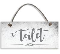 Close to the Bone THE TOILET Door Sign Plaque for Toilet / Bathroom / Hotel / Business / Home / Shabby Chic Size 19 x 9cm #1501