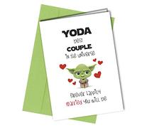 Close to the Bone YODA Wedding Getting Married Best Couple Greeting Card Comedy Rude Funny Humour Star Wars #1186