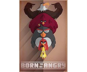 Close Up Angry Birds Born to be Angry Poster (61cm x 91,5cm) + a Bora Bora poster!
