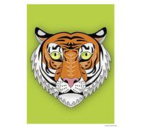 Close Up Asiatischer Tiger Kunstdruck Madeleine (30cm x 40cm)