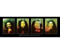 Close Up Bob Marley Horizontal Postet Excuse me while I light my spliff (158cm x 53cm) + a Bora Bora poster!