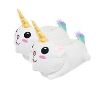 Close Up Catcorn plush slippers unicorn cat white-coloured, microplush made of 100% polyester.
