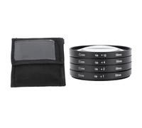 Close Up Filter Kit 4 in 1 +1 +2 +4 +10 Macro Lens Filter Set, Optical Glass Close Up Lens Filters with Storage Pouch for Digital Camera Macro Photography (58mm)