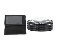 Close Up Filter Kit 4 in 1 Macro Lens Set, +1 +2 +4 +10 Close Up Lens Filter for Digital Camera, Optical Glass Camera Filter with Storage Pouch for Macro Photography of Flo (82mm)