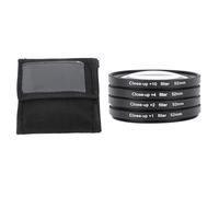 Close-up Filter Kit, 4 Pieces(+1,+2,+4,+10) Macro Filter Accessory Close-up Lens Filter Kit Set with Storage Pouch for DSLR Camera, for Nikon, for Pentax, for Fuji, etc (52mm)
