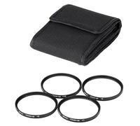 Close-Up Lens +1+2+4+10 Diopter Four-Piece Set, Macro Lens Focusing Filter Comes with Nylon Bag, Photography Accessories(46mm)