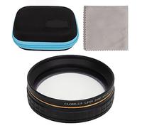 Close-Up Macro Filter Set with Pouch (58mm) - Vivitar +1 +2 +4 +10 - Enhance Your Macro Photography, Quick Installation for Flowers, Insects, Jewelry (49mm)