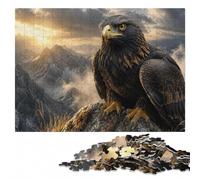Close-up of a Majestic Eagle's Face Jigsaw Puzzle for Adults, 500 Pieces | Puzzle for Adults - hands-on indoor leisure on quiet evenings.