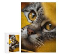 Close-up of A Tabby Cats Face, 300 PCS Challenging Puzzle for Adults - for Quiet Evenings And Focused Play